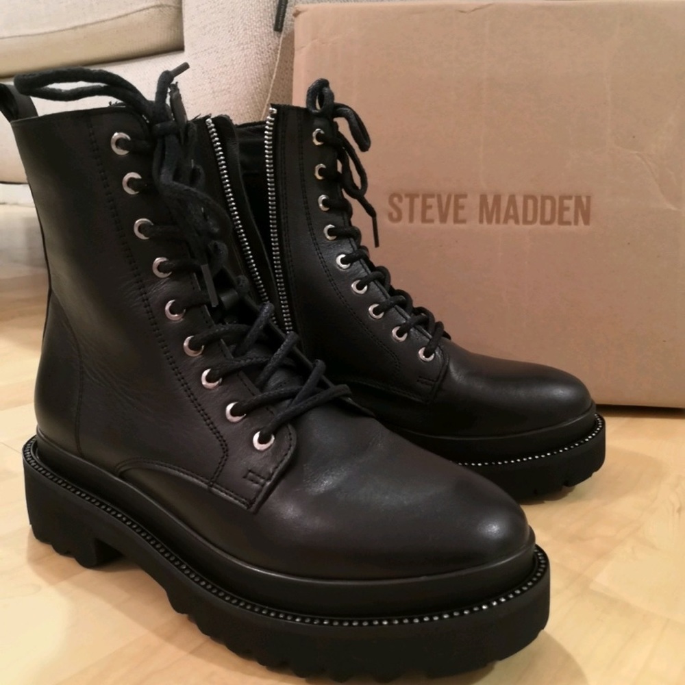 Studded Combat Boots